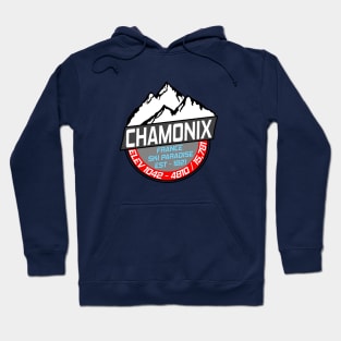 Chamonix Ski Resort Mont Blanc France Hoodie